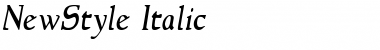 NewStyle RomanItalic Font
