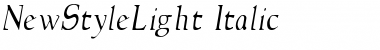 Download NewStyleLight Font