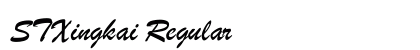 STXingkai Regular Font Preview