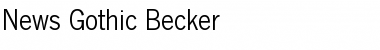 News Gothic Becker Font