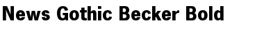 News Gothic Becker Bold Font