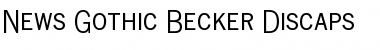 News Gothic Becker Discaps Font