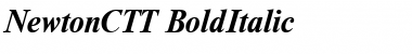 NewtonCTT BoldItalic Font