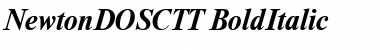 NewtonDOSCTT BoldItalic Font