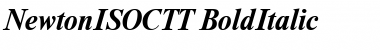 NewtonISOCTT BoldItalic Font