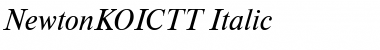 NewtonKOICTT Italic