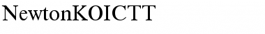 NewtonKOICTT Regular Font