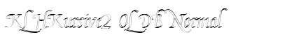 KL HKursive2 OL DB Normal Font Preview