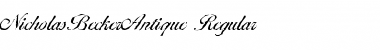 NicholasBeckerAntique Regular Font