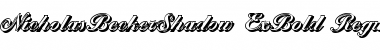 Download NicholasBeckerShadow-ExBold Font