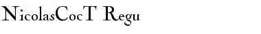 NicolasCocT Regu Font