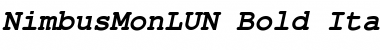 NimbusMonLUN Bold Italic