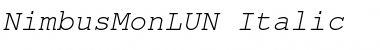 NimbusMonLUN Italic