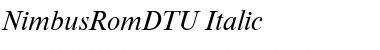 NimbusRomDTU Italic Font
