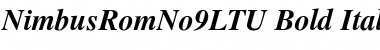 NimbusRomNo9LTU Bold Italic Font