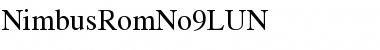 NimbusRomNo9LUN Regular Font