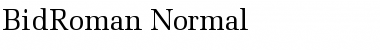 BidRoman Normal Font