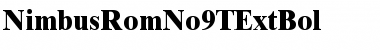 NimbusRomNo9TExtBol Regular Font