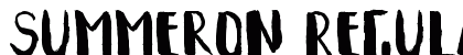 Summeron Regular Font Preview