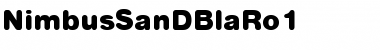 NimbusSanDBlaRo1 Regular Font