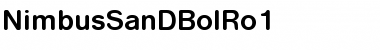 NimbusSanDBolRo1 Regular Font