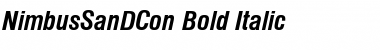 NimbusSanDCon Bold Italic Font