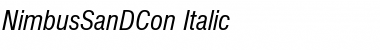 NimbusSanDCon Italic Font