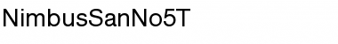 NimbusSanNo5T Regular Font