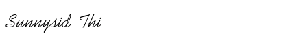 Sunnysid-Thin Regular font free download
