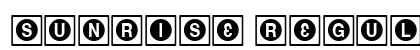 Sunrise Regular font free download