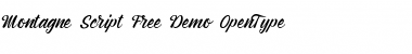 Download Montagne Script Free Demo Font