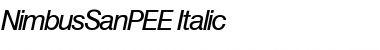 NimbusSanPEE Italic Font