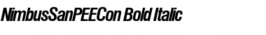NimbusSanPEECon Bold Italic