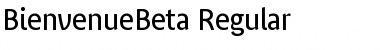 BienvenueBeta Regular Font