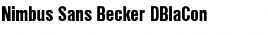 Nimbus Sans Becker DBlaCon Regular Font