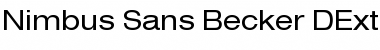 Nimbus Sans Becker DExt Regular Font