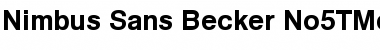 Download Nimbus Sans Becker No5TMed Font