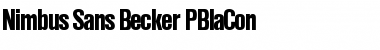Nimbus Sans Becker PBlaCon Regular Font