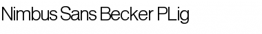 Nimbus Sans Becker PLig Regular Font