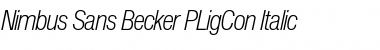 Nimbus Sans Becker PLigCon Italic