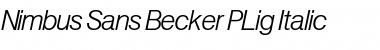 Nimbus Sans Becker PLig Italic