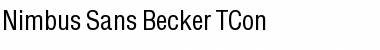 Nimbus Sans Becker TCon Regular Font