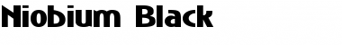 Niobium Black Font