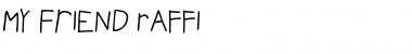 My Friend Raffi Regular Font