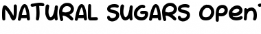 NATURAL SUGARS Regular Font