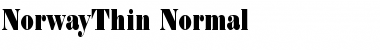 NorwayThin Font