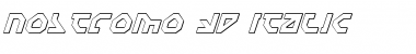 Nostromo 3D Italic Font