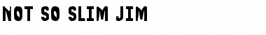 Not So Slim Jim Font