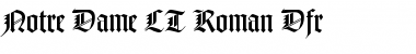 NotreDame LT RomanDfr Regular Font