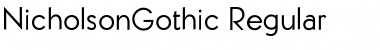 Nicholson Gothic Regular Font
